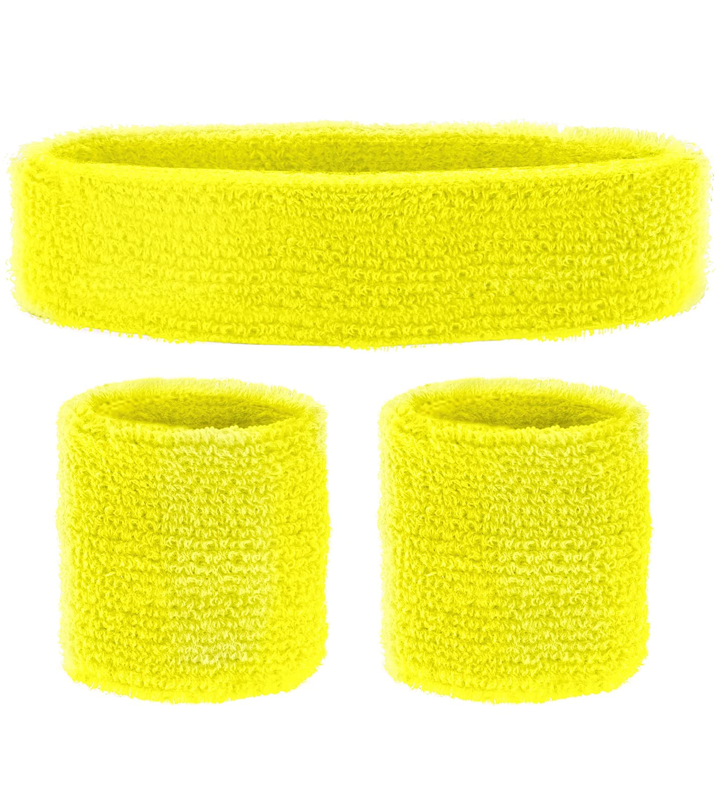 W WIDMANN MILANO Party Fashion - Bandeaux, set de 3 pièces, bandeau et 2 bracelets, Sport, Accessoires, Années 80, Survêtement
