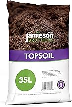 Top Soil 35L Bag - Peat Free Enriched Loam Based Garden Top Soil | Ideal For Lawns, Raised Beds, Borders, Allotments & Levelling - By Jamieson Brothers