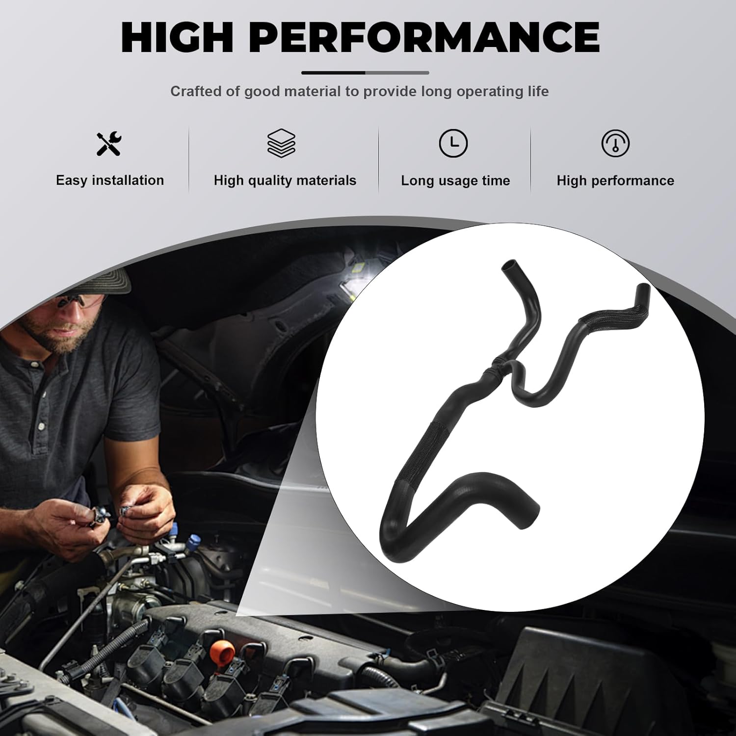 Radiator Coolant Outlet Hose for Escalade Sierra Silverado Suburban Tahoe Yukon XL 2014-2020 84919469 23126444 27171X 24338