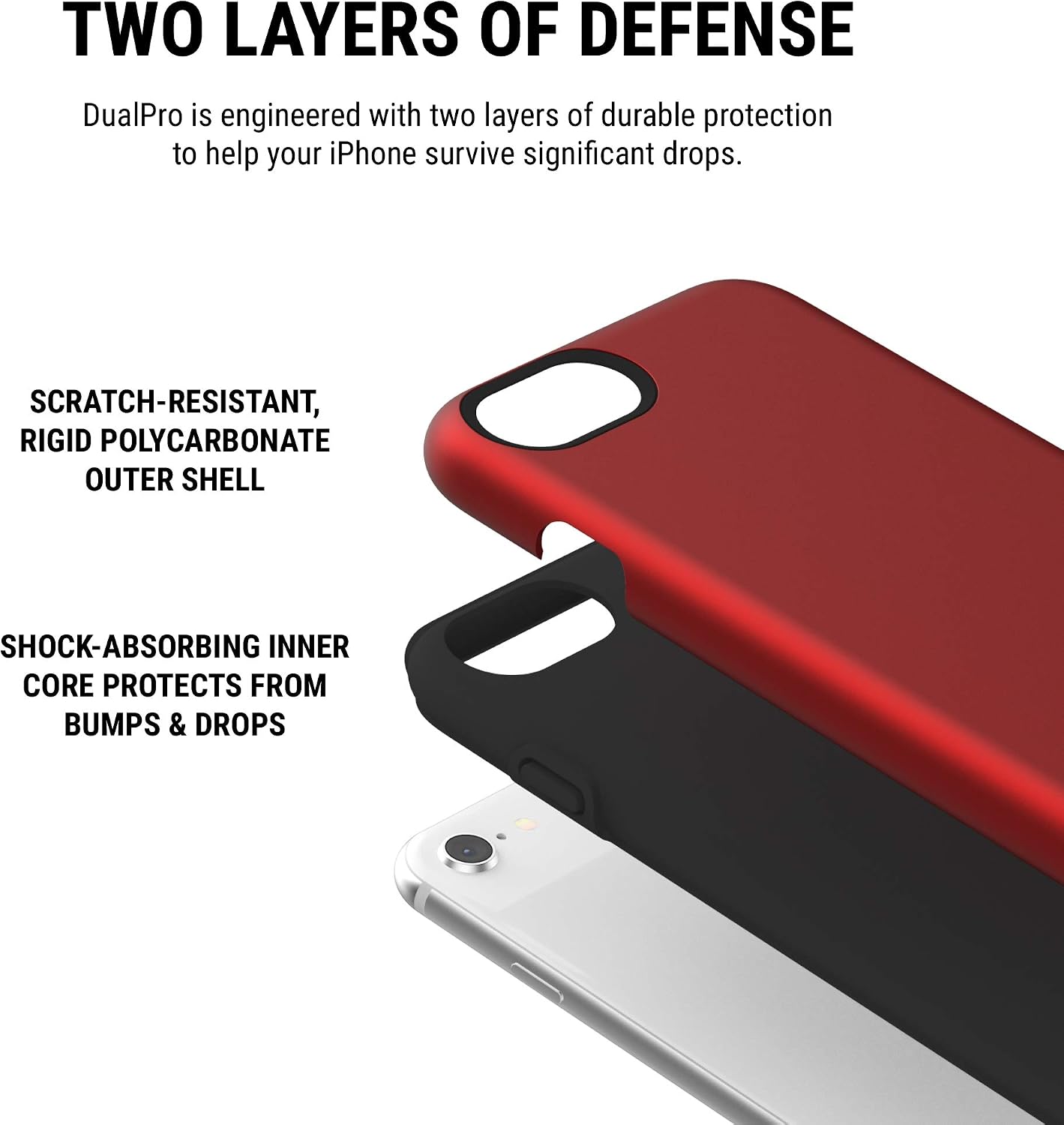 Incipio IPH-1465-RBK Apple iPhone 6 / 6s / 7/8 DualPro Case - Iridescent Red