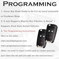 Vista 4 de Llavero de repuesto para llave de entrada sin llave Compatible con GMC Terrain 2010-2020 2021 Chevy Equinox 2010-2019 Sonic 2012-2017 Spark