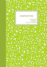 Composition: Lime Green Composition Notebook, College Ruled, 200 Pages (100 Sheets), 7 x 10, One Subject Exercise Book