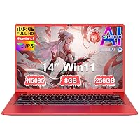 Pc Portatile 14 Pollici Win11 Notebook Celeron N5095 Upto 2,9 GHz Notebook 8GB RAM