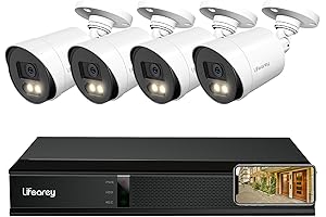 Advanced Home Security System: 1080P Security Camera System with 4 Outdoor Cameras for 24/7 Protection