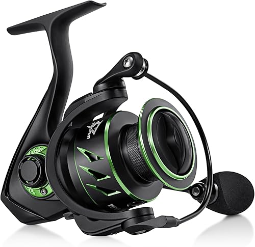 Miniatura 8 de Piscifun Carretes Giratorios Viper X, Fibra de Carbono 33 Libras de Arrastre Máximo, 10+1 BB Blindados, Carrete de Pesca Giratorio de Agua Salada y