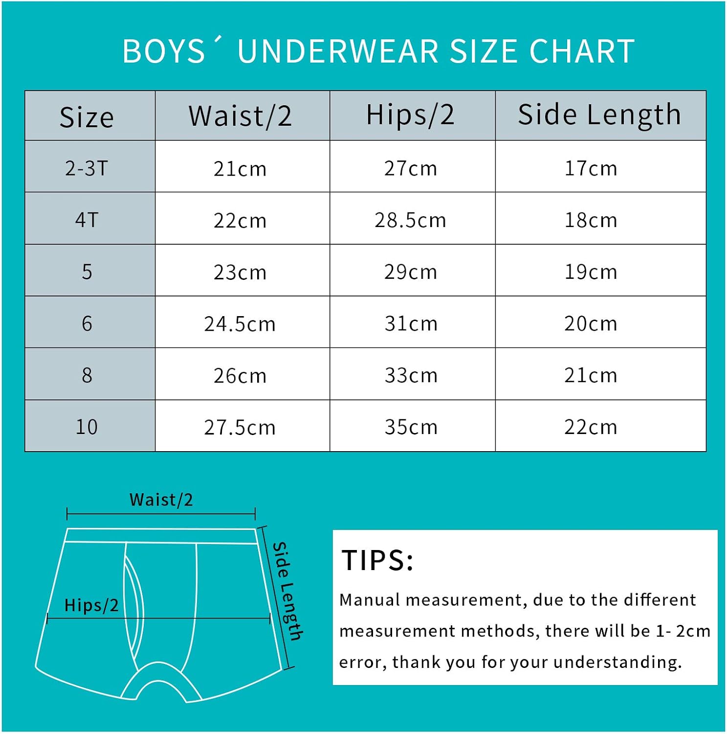 Auranso Toddler Boys Cotton Boxer Briefs Underwear Dinosaur Car 6 Pack 2-11Y: Clothing, Shoes & Jewelry