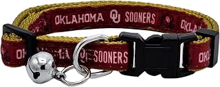 Pets First Collegiate Pet Accessories, Cat Collar, Oklahoma Sooners, One Size