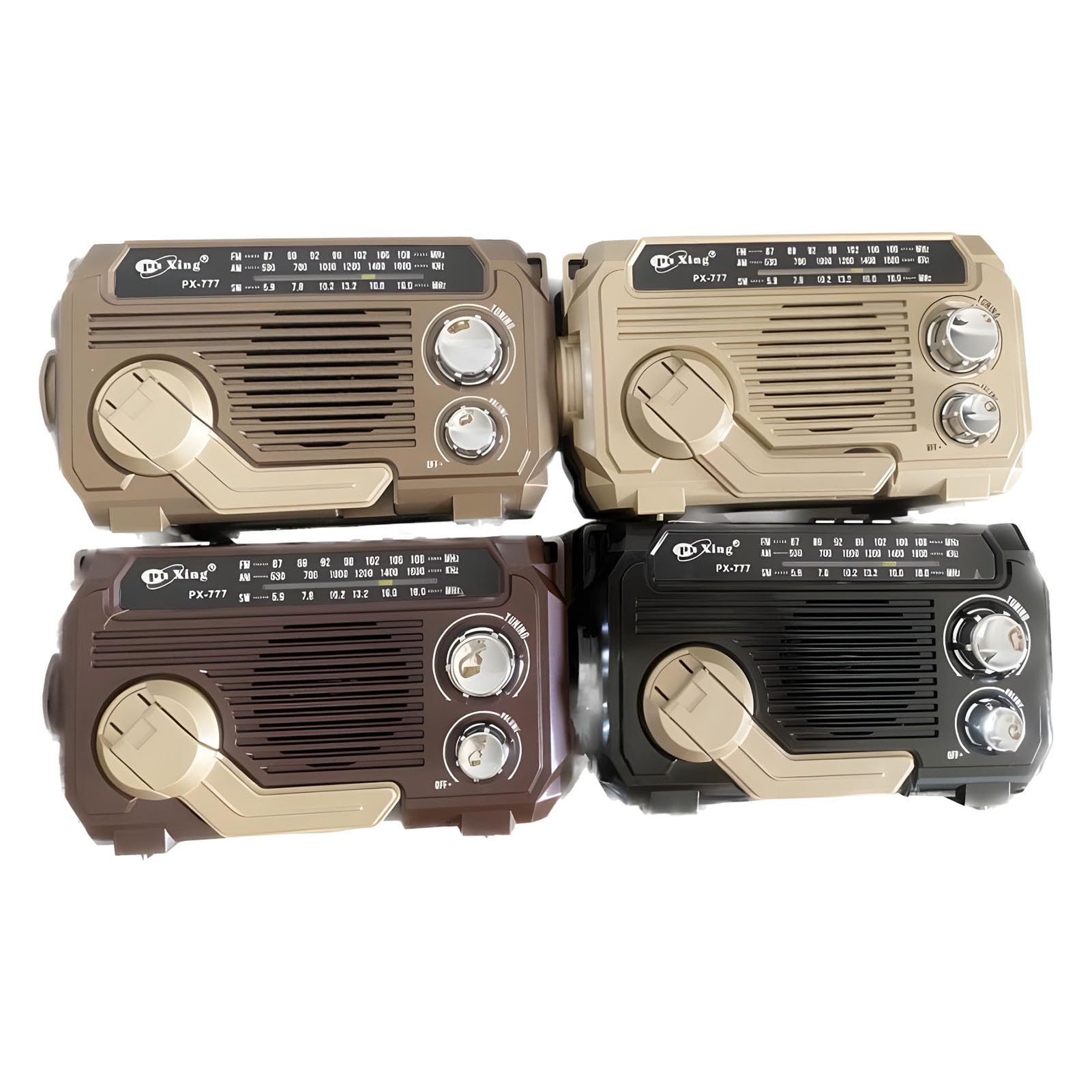 Radio multibande Bluetooth à haut volume avec panneau et lampe de poche pour salon - 8