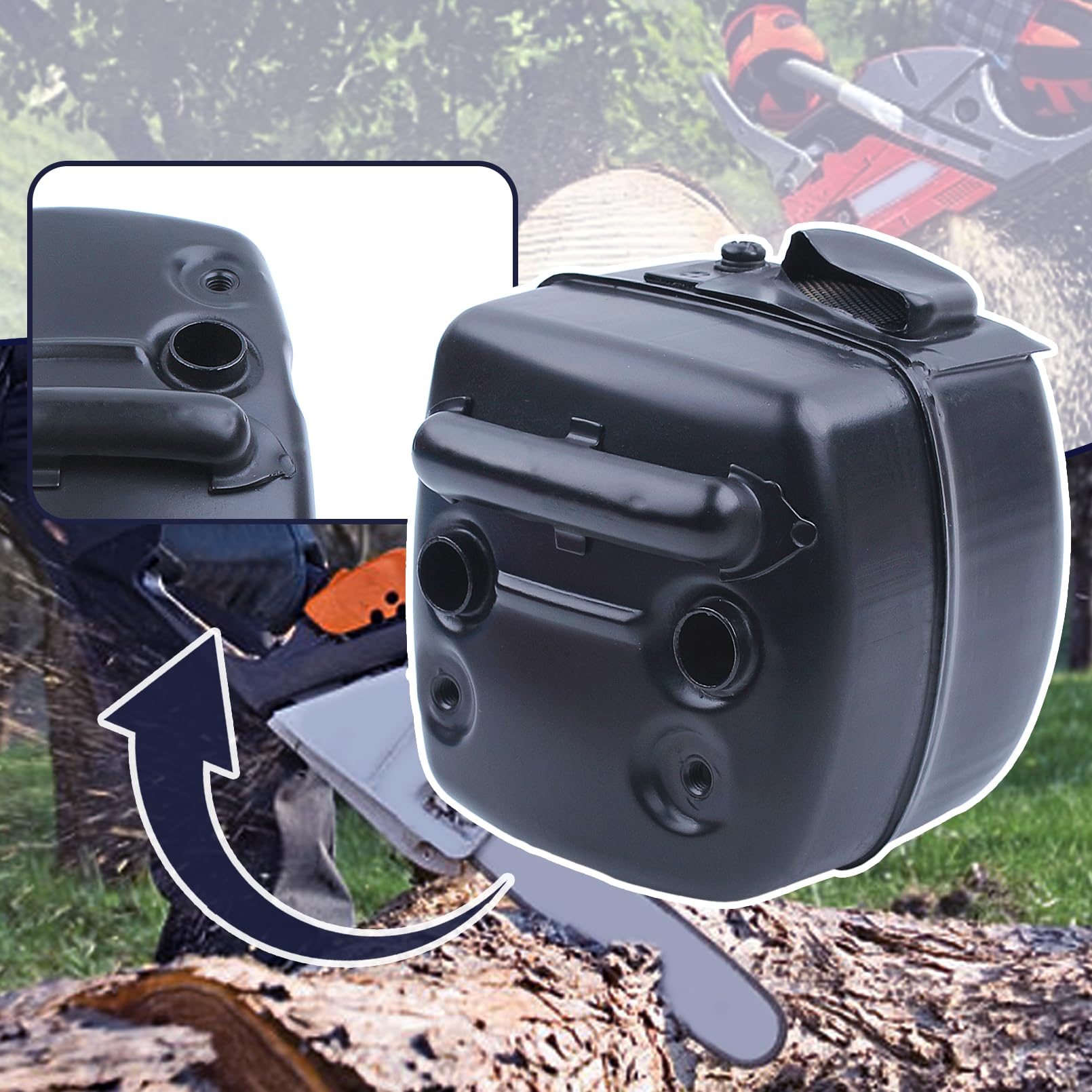 Para silenciador Para Husqvarna 390XP, Para Husqvarna 372XP X-Torq, 365 X-Torq 390xp 385 372 Para Jonsered 2166 2171, 544029702