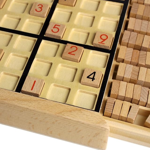 Foto 5 de 6 de Andux Zone Madera Sudoku Juegos de Mesa con cajón SD-02 (Negro)