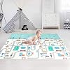 Baby Play Mats for Floor Extra Larger Thick, 180 x 150 x 1 cm New Play Mat for Baby with Carry Bag, Waterproof Foldable XPE Foam Play Mat for Kids, Large Infant Playmat, Playing Gym Mats