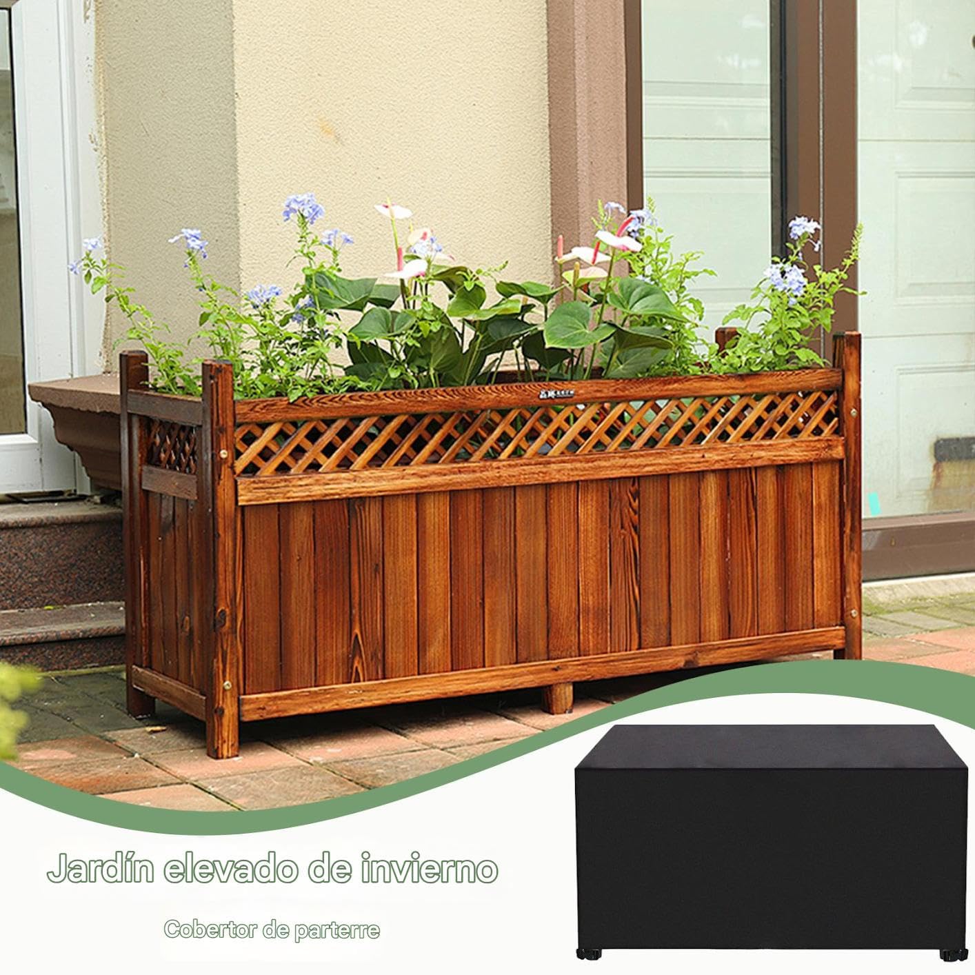 Copertura per letto rialzato per piante, pieghevole, impermeabile, copertura invernale per pomodori, fiori, verdure, frutta, cortile, serra