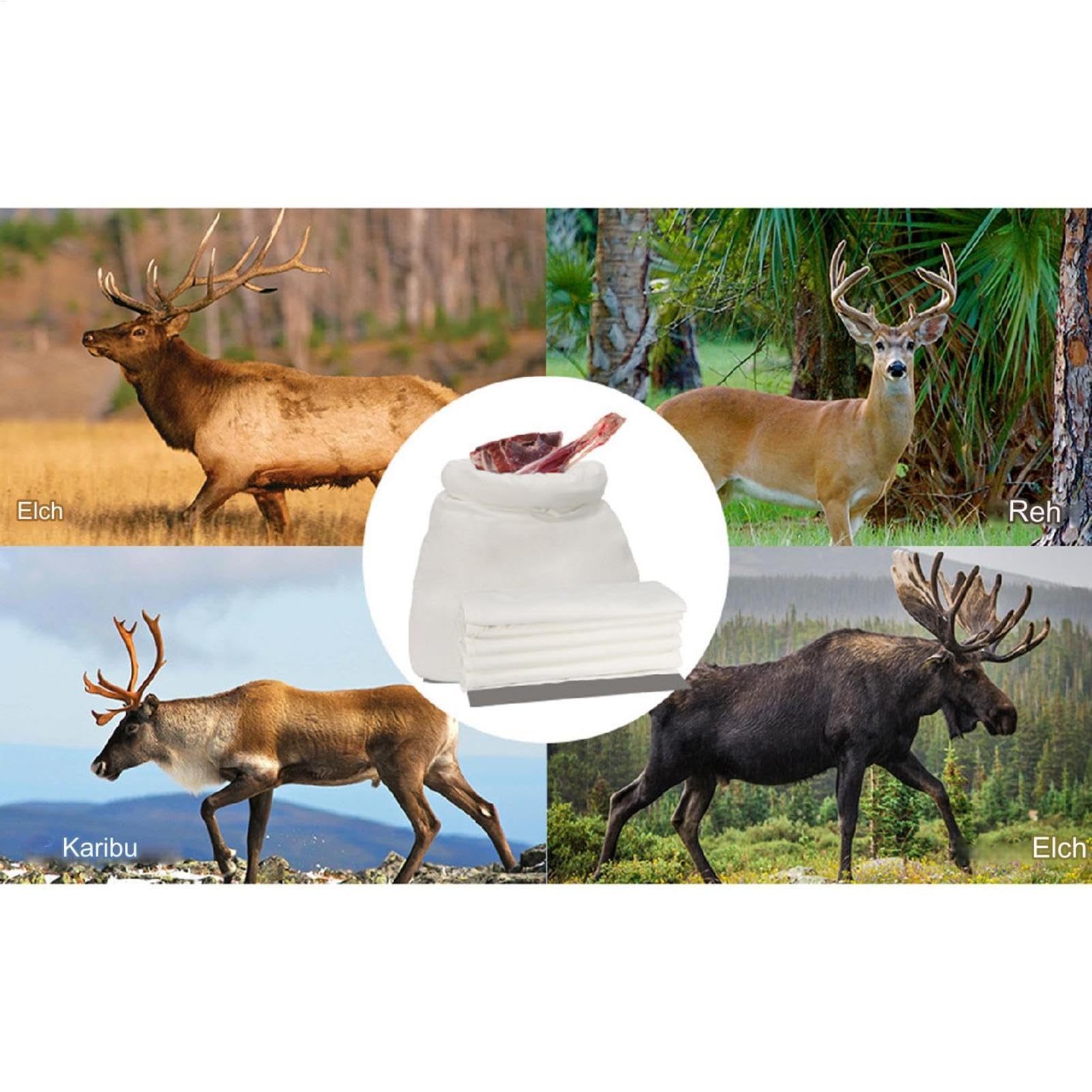 Jagd Fleischbeutel - Jagd für Fleischlagersäcke, Spiele Fleischbeutel | Game Fleischspeicherbeutel, Jagdfleischschutzsäcke, Spiele Fleischtransporttaschen zum Schutz geerntetem Fleisch vor Schmutz