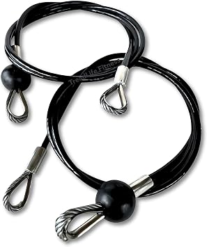 TreadLife Fitness LAT Attachment 41 Cables Pair - Heavy-Duty Replacement for Bowflex Xtreme & Xceed Machines - Durable LAT Pulldown Cables for Strength Training