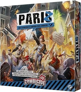 Asmodee Zombicide 2E: PariZ | Expansión de Campaña para Juego de Mesa, 6 Supervivientes y Zombis Parisinos, 1-6 Jugadores, 14+ Años, 60 Min, Español
