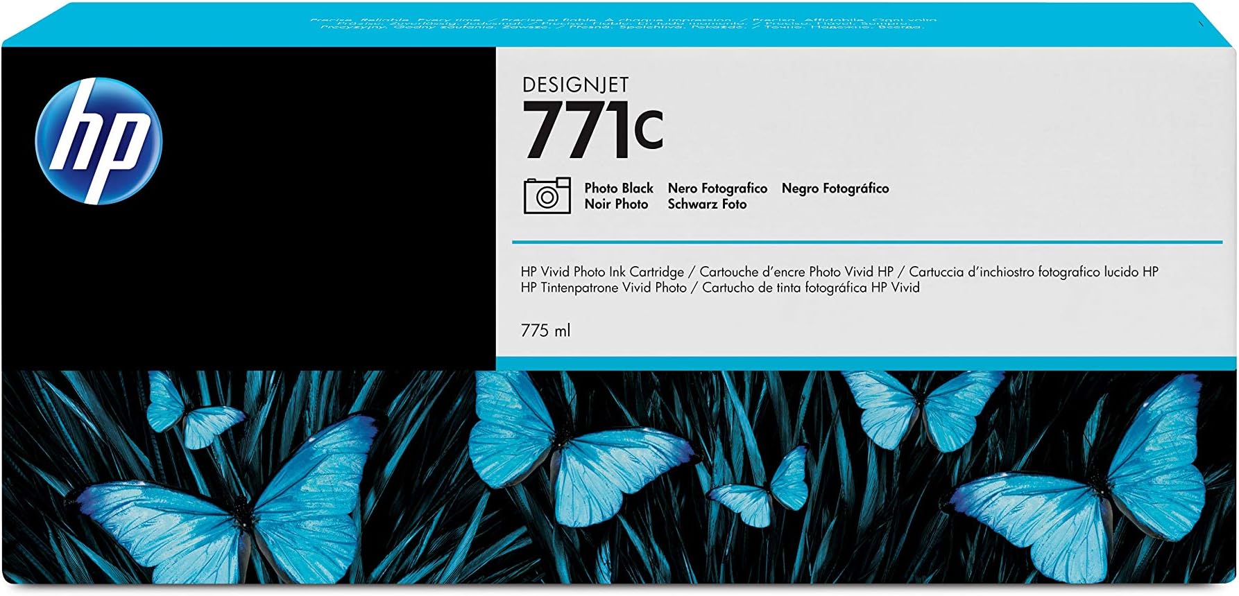 HP(Hewlett Packard) Original B6Y13A HP 771C 775-ml DesignJet Ink Cartridge, Photo Black