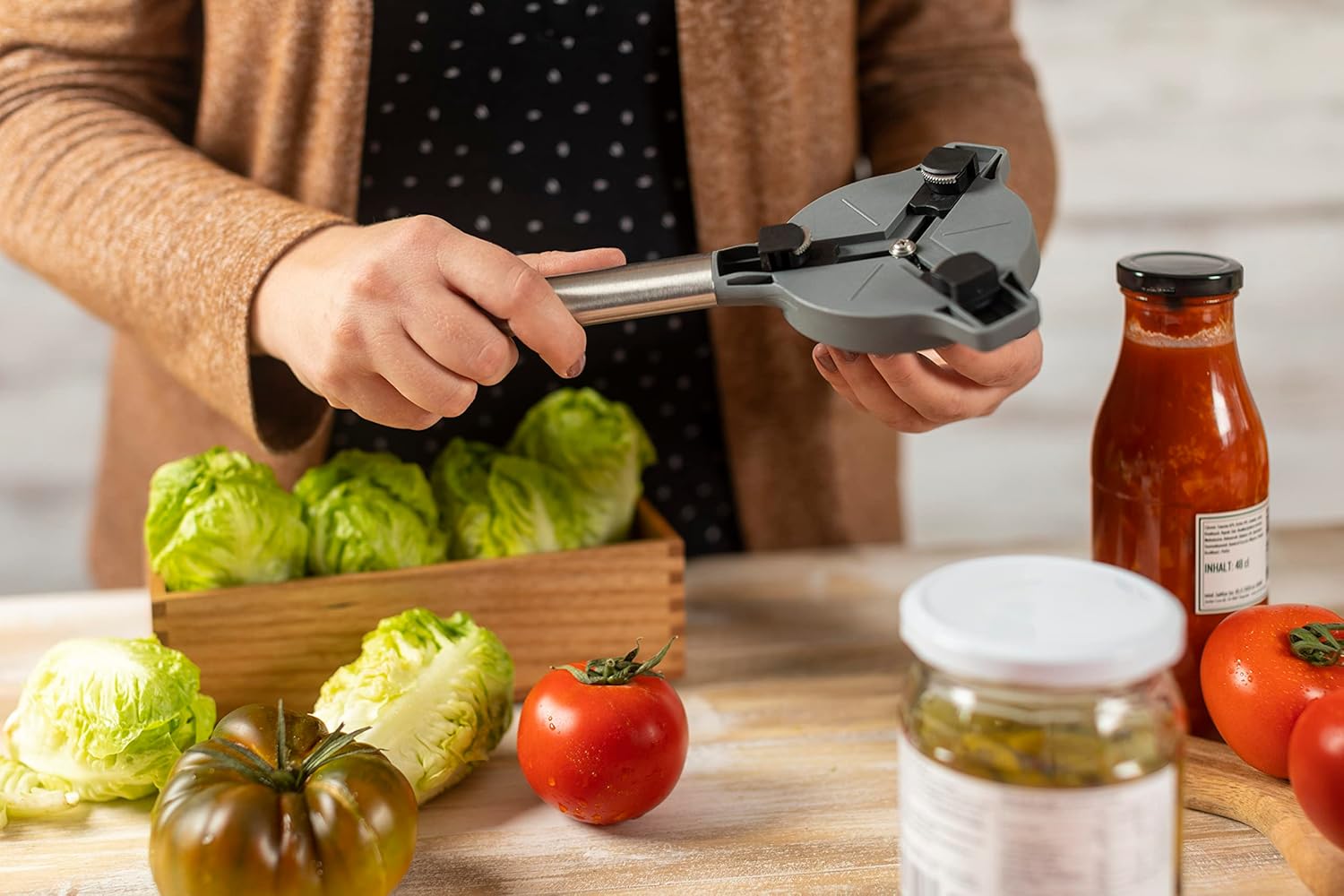 KUHN RIKON Deluxe Gripper Lid Opener - Grey