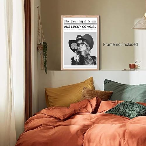 Miniatura 6 de Póster de pared en blanco y negro de preppy moderno, póster de noticias de periódicos, carteles de The Country Life, retro, decoración de carrito de