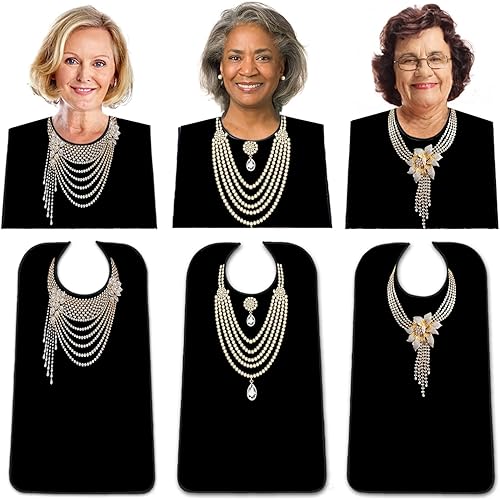 Baberos para adultos con recogedor de migas, baberos lavables y ajustables para adultos, para mujeres, hombres, ancianos y personas mayores 5