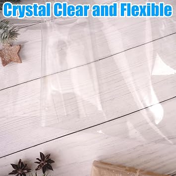 1 Piece 100 x 180 cm Transparent PVC Table Cloth Protector