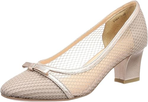 Amazon ジルスチュアート シュー リボンモチーフメッシュパンプス レディース 6393 Pgd 23 5 Cm E Jillstuart Shoe ジルスチュアート シュー パンプス