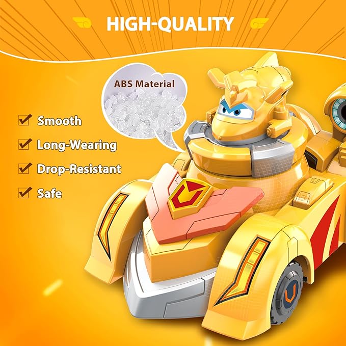Super Wings Golden Boy Coche de Carreras con Giratorios miniatura 5