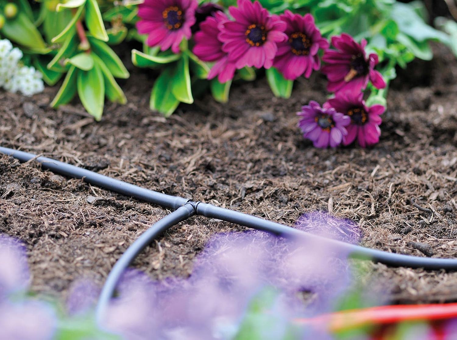 Hozelock 100-003-125 Micro Tube 25m 4mm, Black Drip Hose