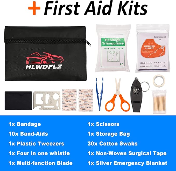 Kit de Emergencia para Auto con Cables de Arranque y Pala para Nieve miniatura 7
