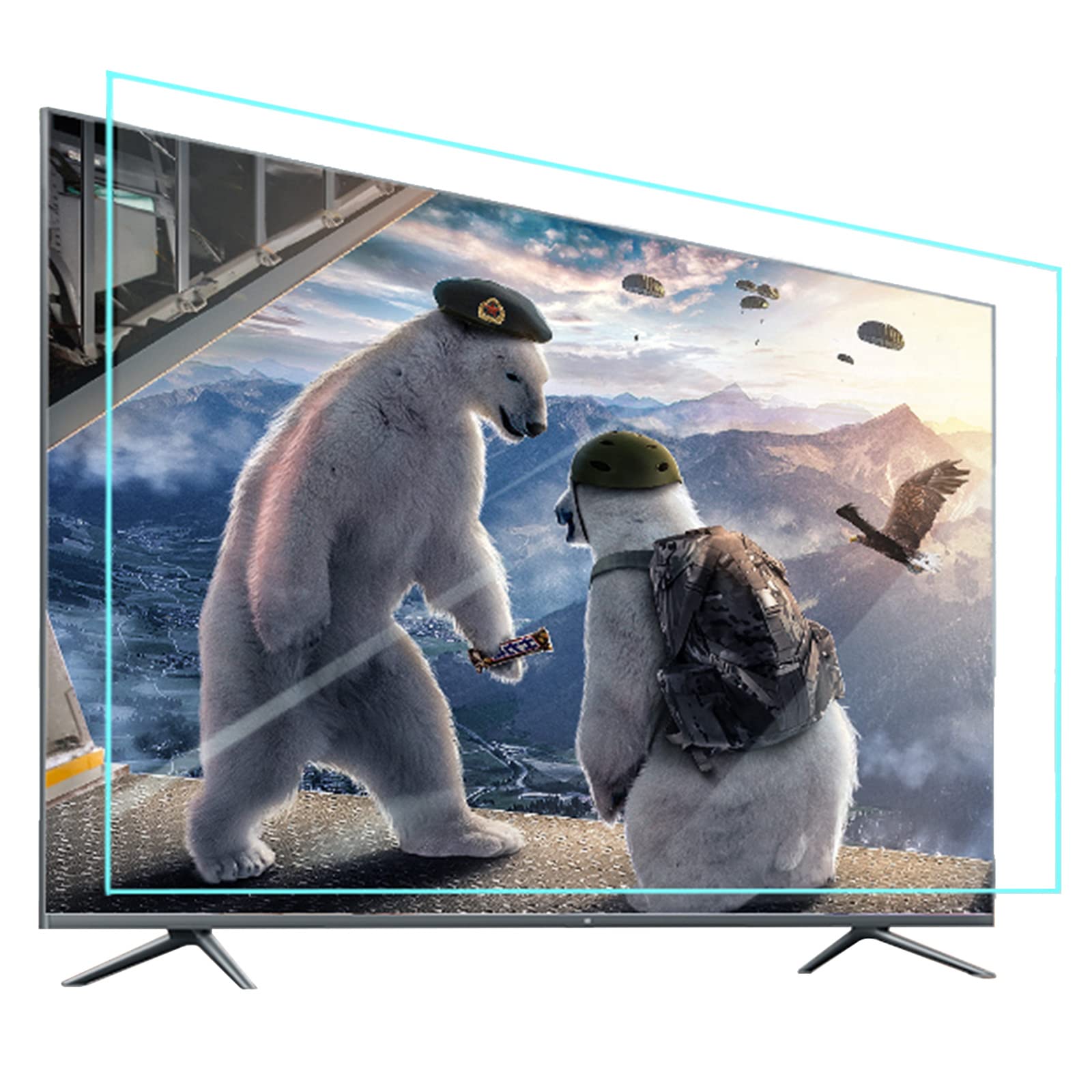 Film anti-éblouissant TV 49'' filtre la lumière bleue pour écran LCD et LED