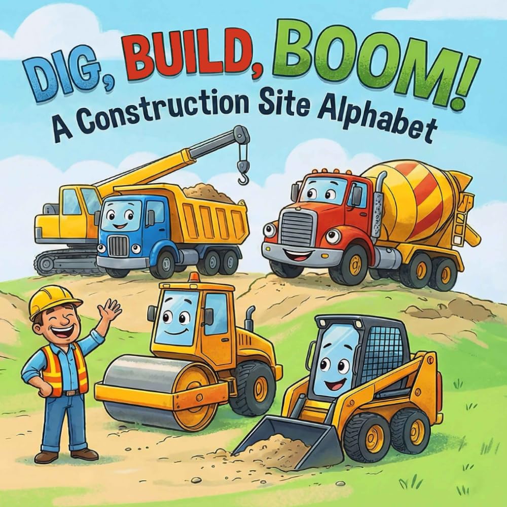 DIG, BUILD, BOOM! A Construction Site Alphabet: A Picture Book for Preschoolers Who Love Things That Go!