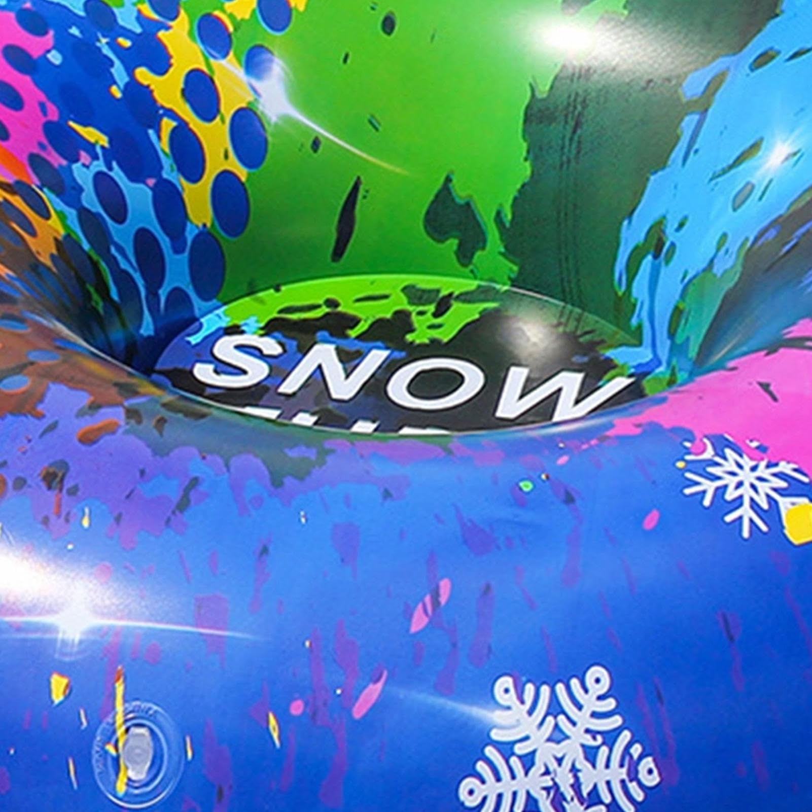 Rurki Śnieżne Dla Dorosłych | Przenośne z Uchwytami - 95cm PVC Wytrzymałe Dmuchane Rurki Śnieżne - Dla Dzieci Dziewczynek Chłopców Rodzin Przyjaciół Par Zimowych Zabaw na Śniegu