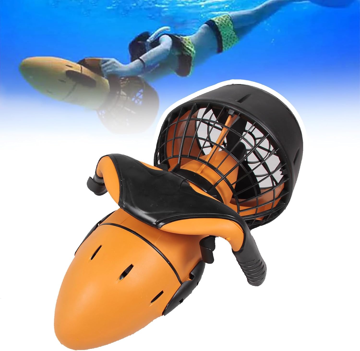 Underwater Scooter, 40-60 Minutes of Battery Life, 300w Diving Booster, Adjustable Speed, 10 Meters Waterproof, Suitable for Diving Assistance, Swimming Pools, Water Entertainment