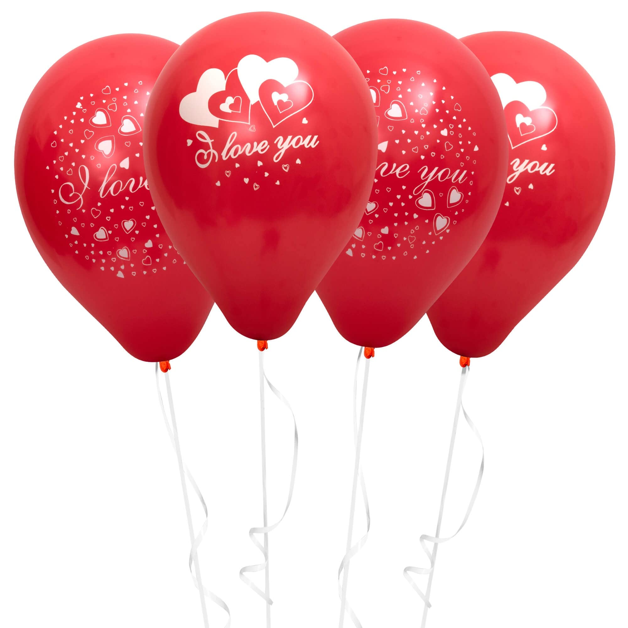 FUN BY AL BAYADER فن Helium Balloon 10inch - Red color I LOVE YOU Balloons Ideal for Wedding, Anniversary and Valentines Party Decorations and other celebrations (Pack of 15)