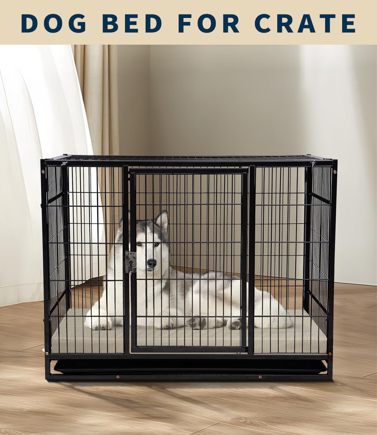 Cama de Cuero XL para Perro, Impermeable, Resistente al Pelo, con Fundas Lavables, Cama ortopédica de Espuma para Mascotas