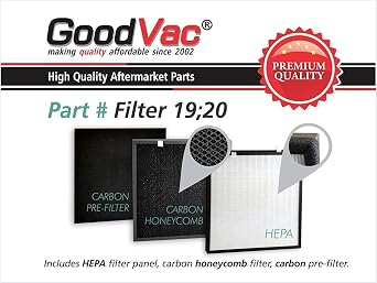 Replacement Filter and Carbon Foam Not loose carbon Filter Kit Compatible with LIFE CELL 2550 Air Purifiers