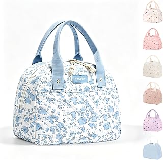 Lunch Box for Women Cute Lunch Bag Lunchbox Tote Bag for Work Picnic Gifts | Insulated Adult Lunch Box Small Cooler Reusable Lunch Bags for Travel Beach Gifts For Women Mom Her Wife Nurse Preppy Stuff