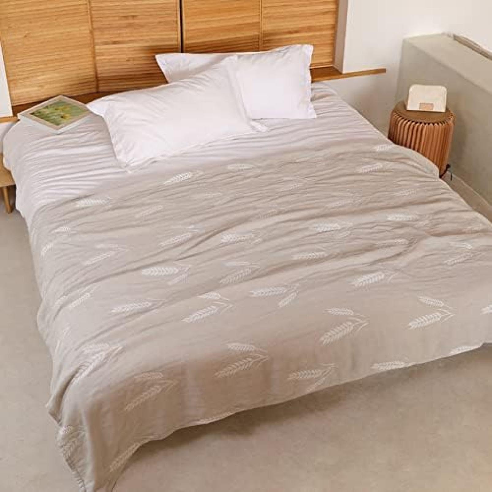 Tissu japonais en coton respirant motif pin pour des nuits douces et un sommeil serein