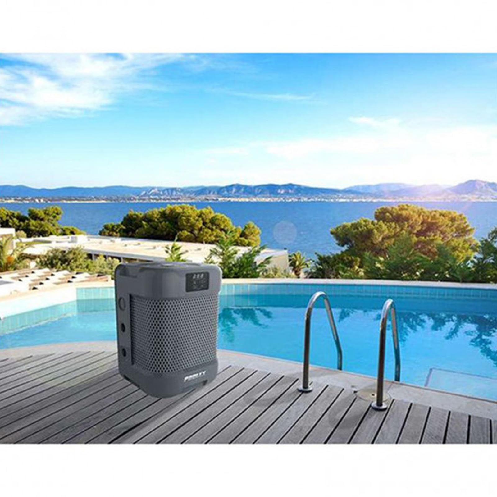 POOLEX Pompe à Chaleur Q-Line 5 Full Inverter 5kW 20-35 m3 Chauffage Refroidissement