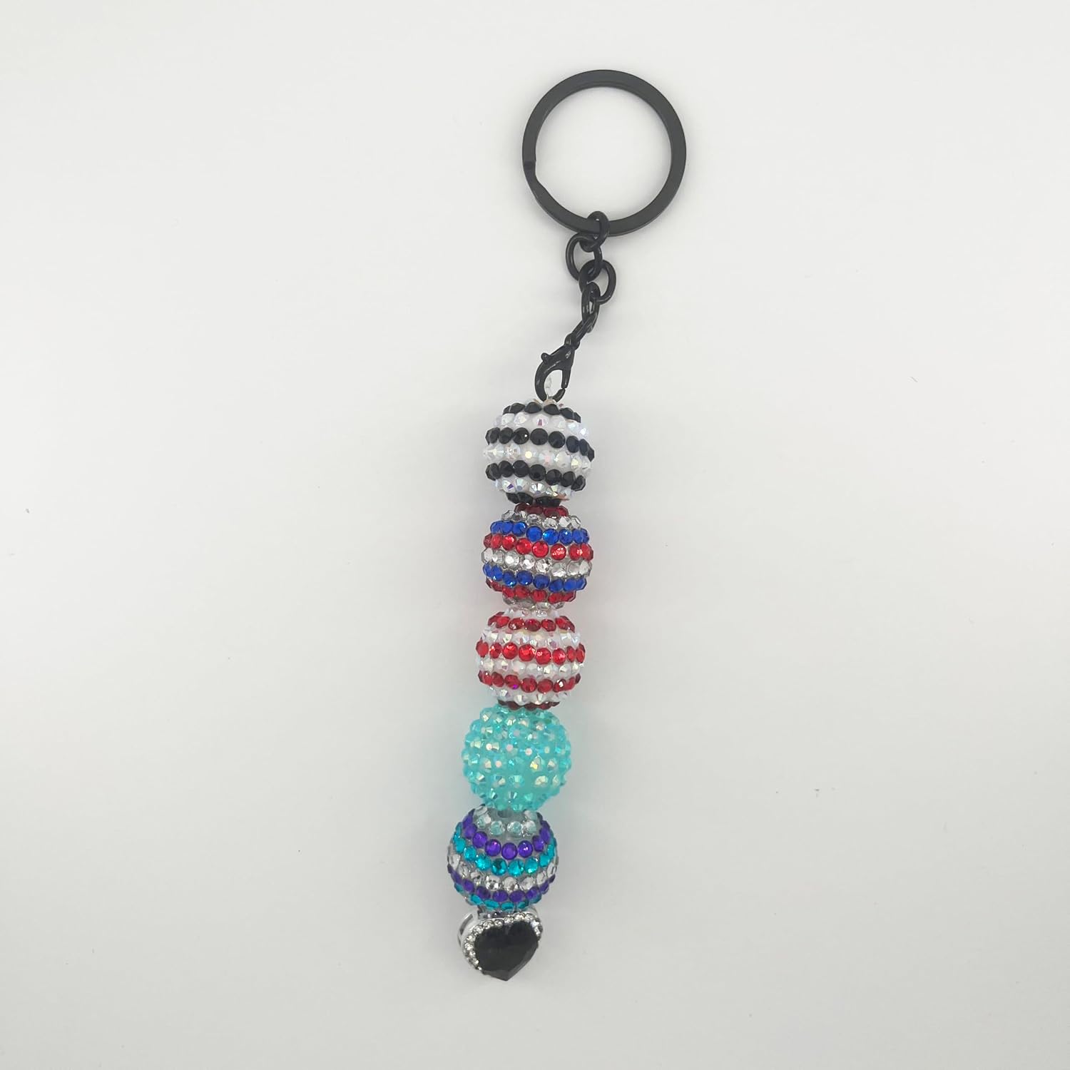 bling Keychain Wristlet Set with Wallet and Hand Sanitizer,Nail clipper,coin purse Key chain for Women