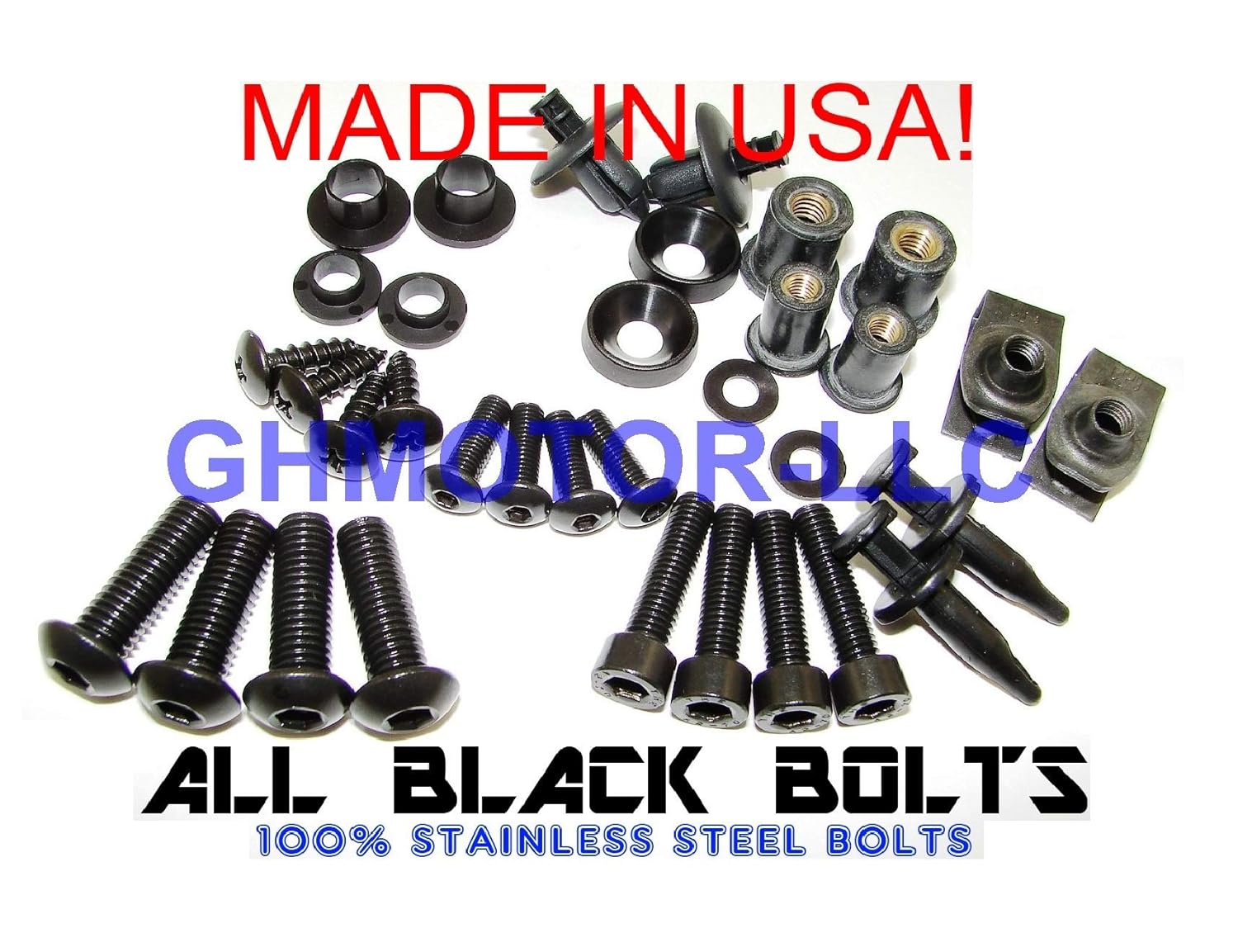 2003 2004 GSXR GSXR 1000 Complete Fairings Bolts Screws Fasteners Kit