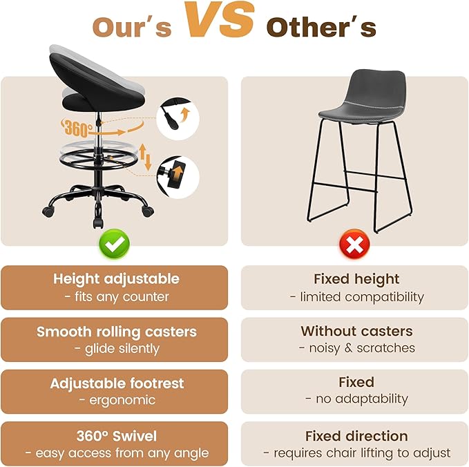 Silla De Oficina Giratoria Ergonomica Sin Apoyabrazos Negra miniatura 7