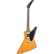 Epiphone Inspired by Gibson 1958 Explorer Lefty, Aged Natural White Pickguard with Hard Case