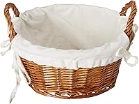 Vista 3 de Cheung's UW-9700L-RD Willow - Cesta redonda de 10 pulgadas de diámetro, color marrón