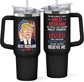 Gifts for Husband from Wife - Fathers Day Gift for Husband - Wedding Anniversary, Birthday, Christmas Gifts for Him - Romantic Love Gift Ideas for Him from Wife - 40 Oz 2-sided Tumbler