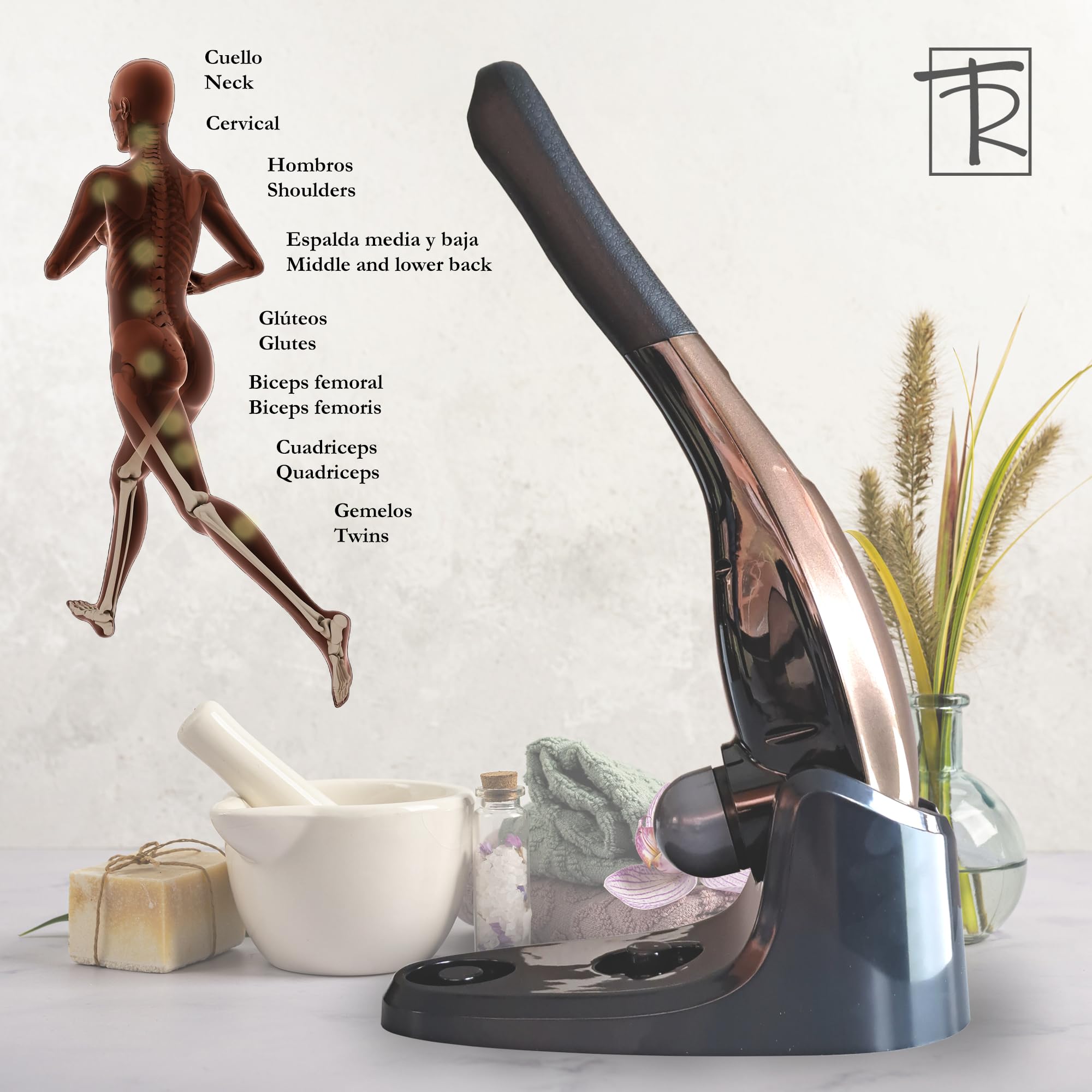 Pistolet de Massage Musculaire, Appareil Électrique pour Dos, Cervicales et Cou
