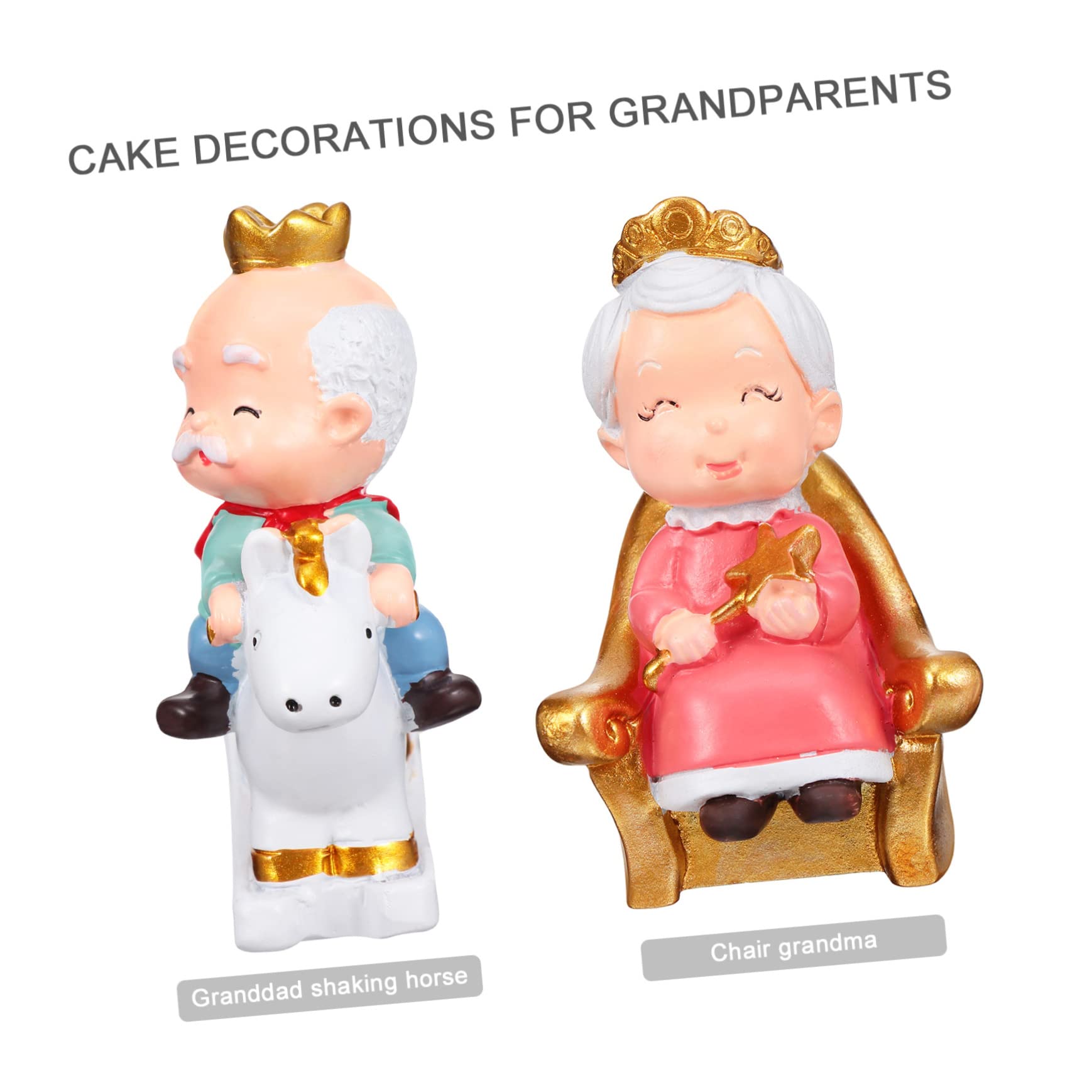 Alipis 6pièces Figurines Adorables De -Parents Résine pour Décoration De Gâteau De Saint-Valentin Et Souvenir De Mariage