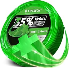 YWTESCH String Trimmer Line, 0.095'' x 0.5lbs Cross Weed Eater String, Trimmer Lines Fit Most Standard Models