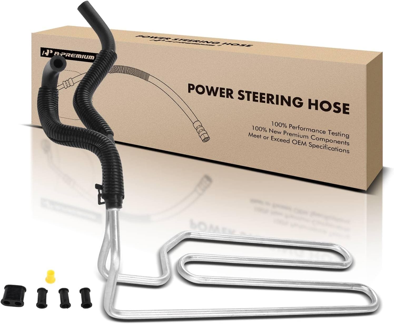 A-Premium Power Steering Return Line Hose Assembly Compatible with Lexus RX330 2004-2006 RX350 2007-2009 Cooler Tube