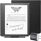 Kindle Scribe Essentials Bundle including Kindle Scribe (16 GB), Premium Pen, Leather Cover - Black, and Power Adapter