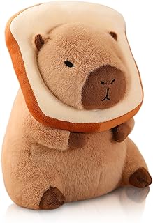 12 Inch Cute Capybara Plush Kawaii Soft Capybara Plush Doll Pillow with Bread Capybara Stuffed Aniamls Toys for Girls Kids Adults Birthdays Valentines Gift (Capybara Plush for Kids)